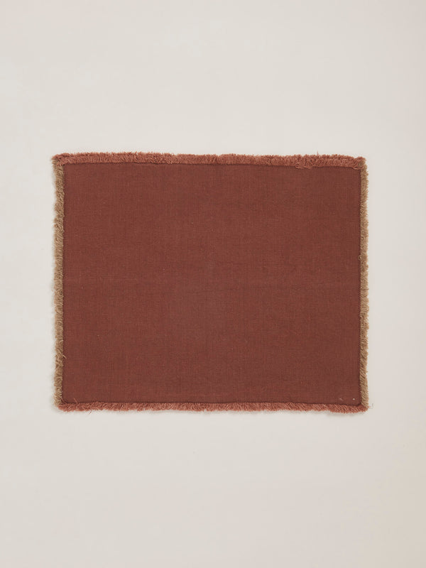 R D.lab Hopsack Placemat Mattone Red