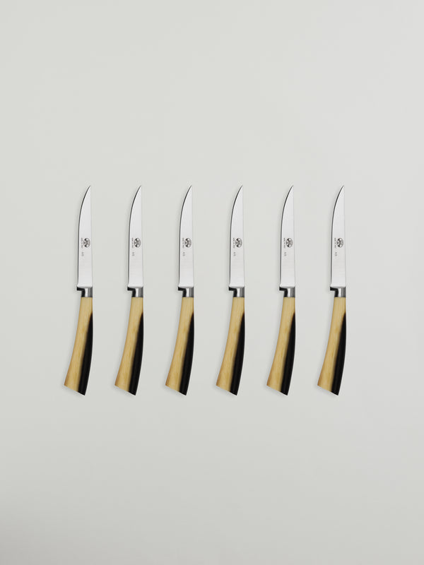 R D.lab Plenum Steak Table Knives Horn Handle