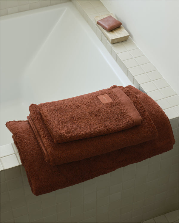 R D.lab Spugna Towel Set Pompei Red
