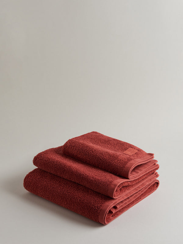 r d.lab Spugna towel Set Pompei Red