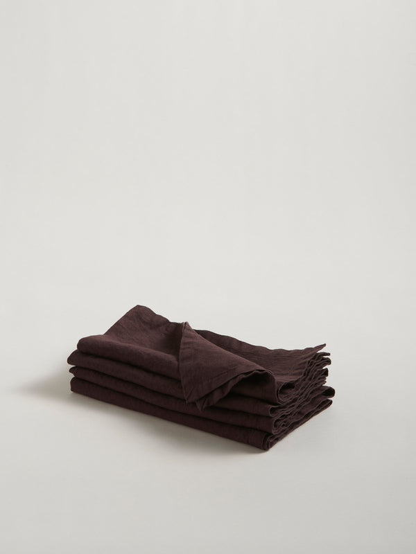 r d.lab Tela Napkin Plum Red