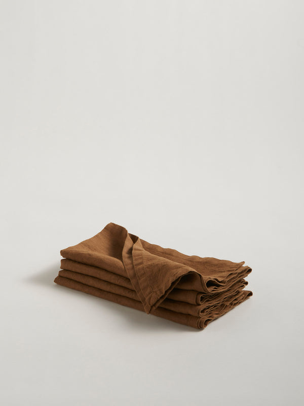 r d.lab Tela Napkin Russet Brown