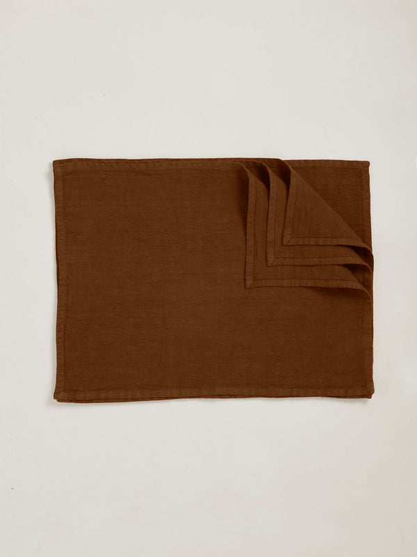 r d.lab Tela Placemat Russet Brown