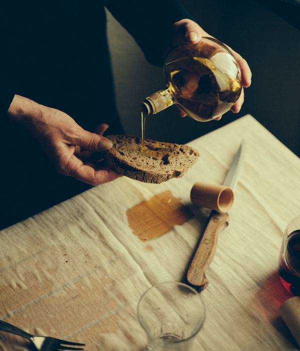 R D.lab Trulli Short Olive Oil And Vinegar Bottle Clear