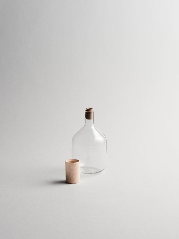 R D.lab Trulli Tall Olive Oil And Vinegar Bottle Clear