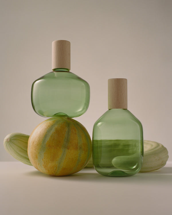 R D.lab Trulli Tall Olive Oil And Vinegar Bottle Diamine Green