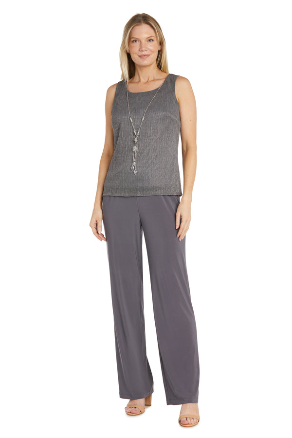 R&m Richards Festival Crinkle Duster Pant Set - Petite