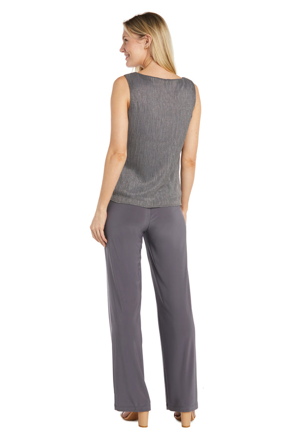 R&m Richards Festival Crinkle Duster Pant Set - Petite