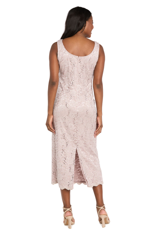 R&m Richards Lace Column Dress With Matching Lace Jacket