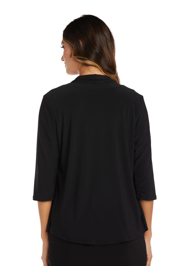 R&m Richards 3/4 Sleeve Swing Shrug