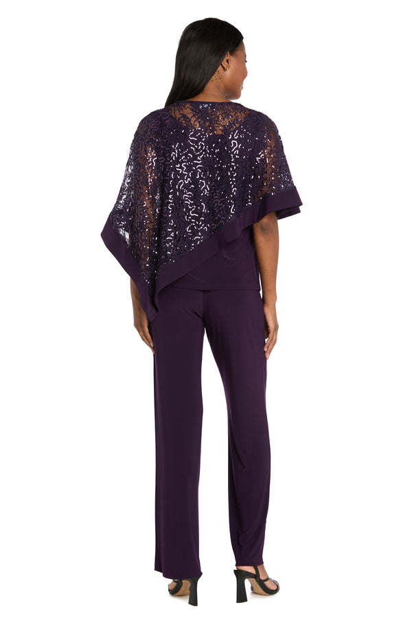 R&m Richards Asymmetric Poncho And Pant Set
