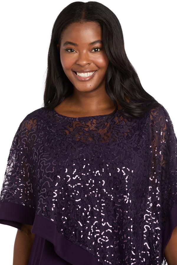 R&m Richards Asymmetric Poncho And Pant Set