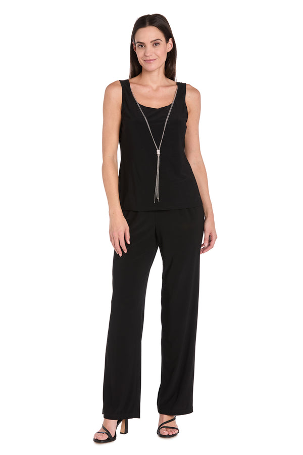 R&m Richards Beaded Embroidered Pantsuit