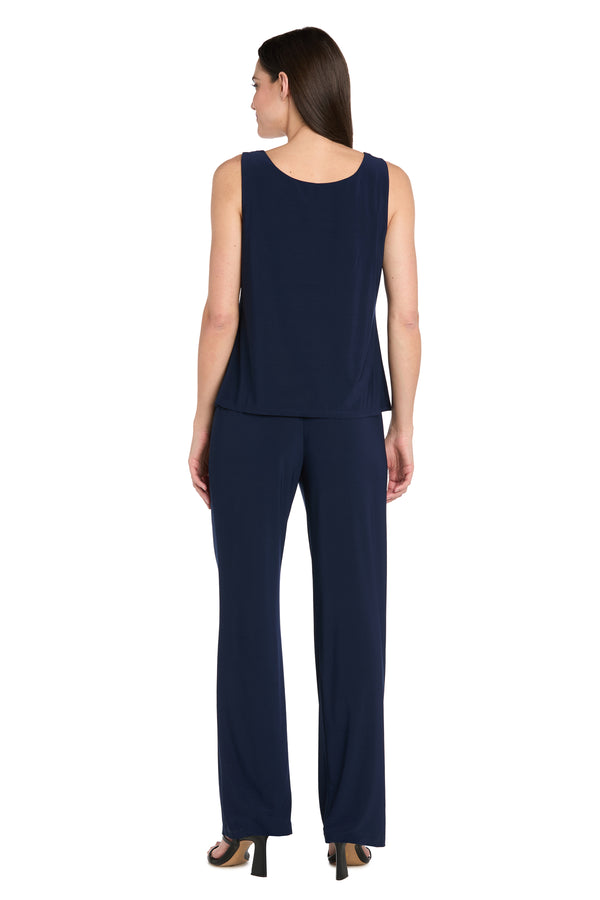 R&m Richards Bloom 3D Floral Pant Suit