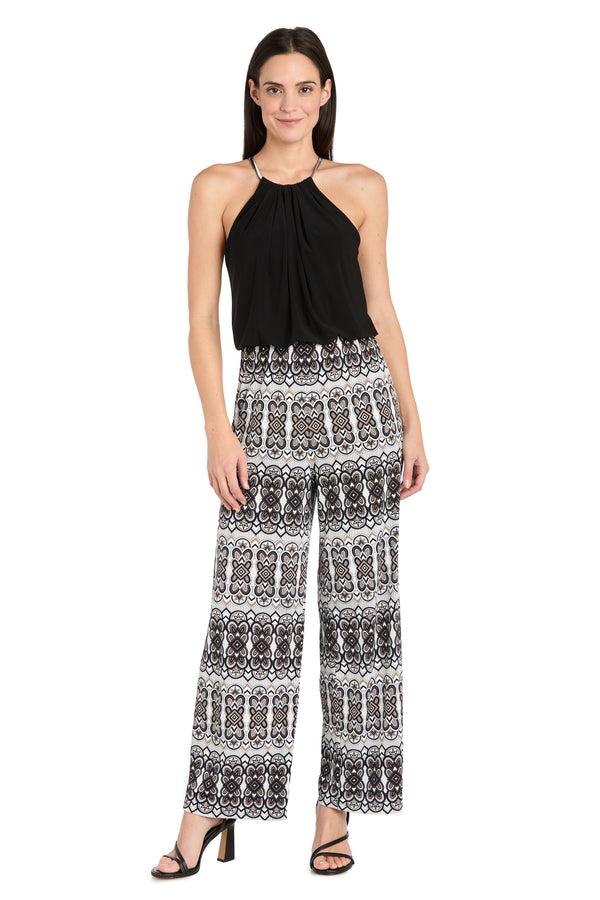 r&m richards Blouson Neck Chain Jumpsuit