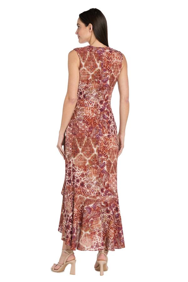 R&m Richards Bronze Aura Maxi Dress