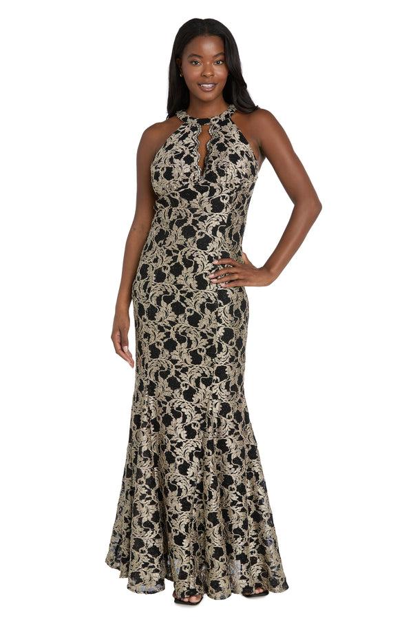 r&m richards Cambri High Neck Gown