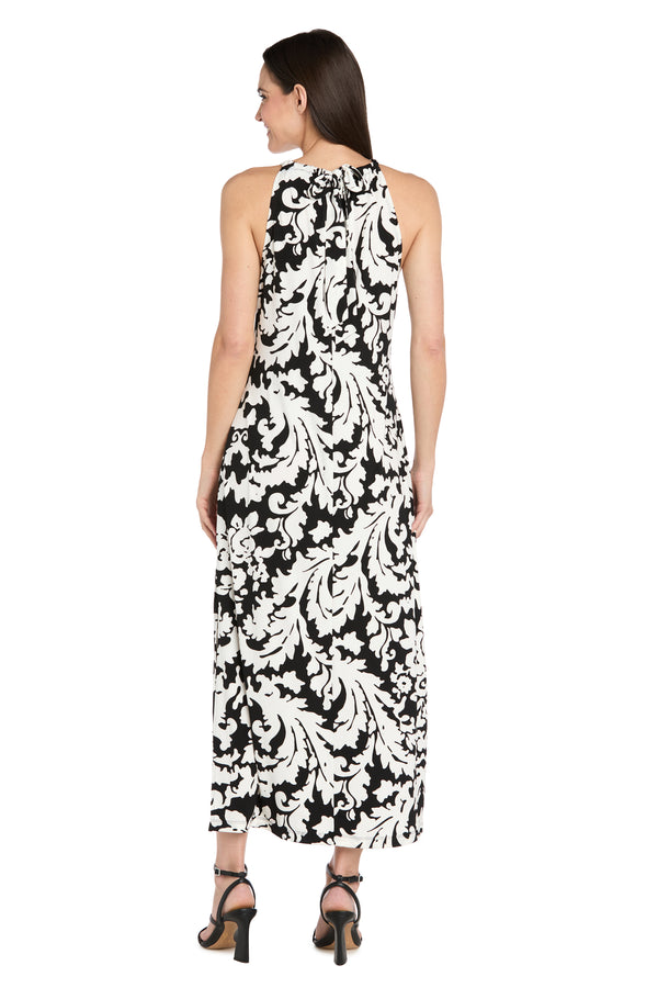 R&m Richards Chic Halter Maxi Dress