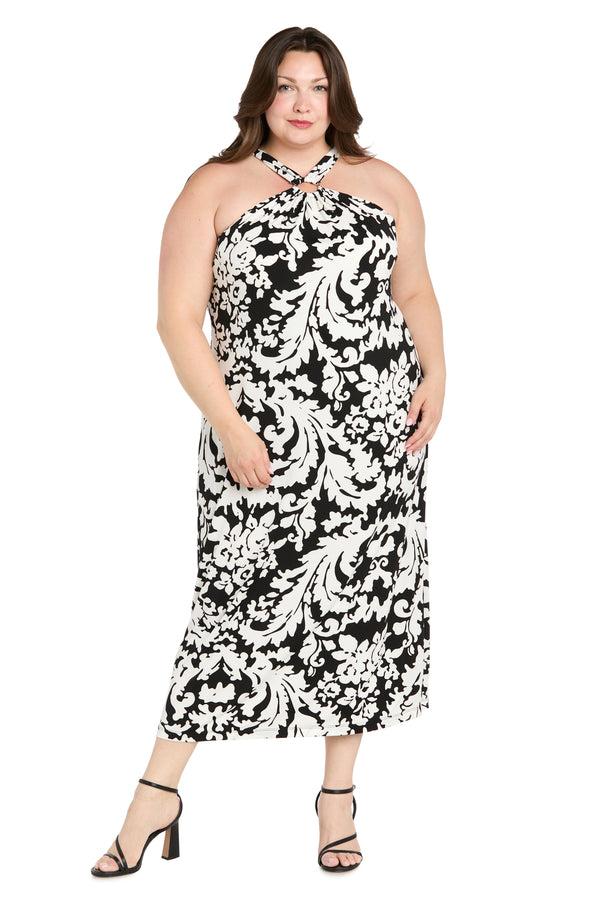 r&m richards Chic Halter Maxi Dress - Plus