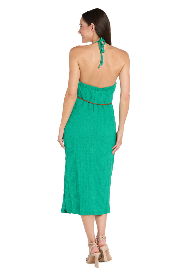 R&m Richards Chic Halter Midi Dress