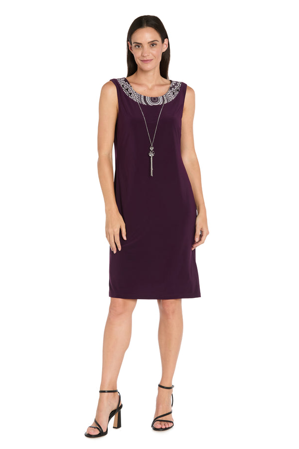 R&m Richards Circular Patterned Jacket Dress