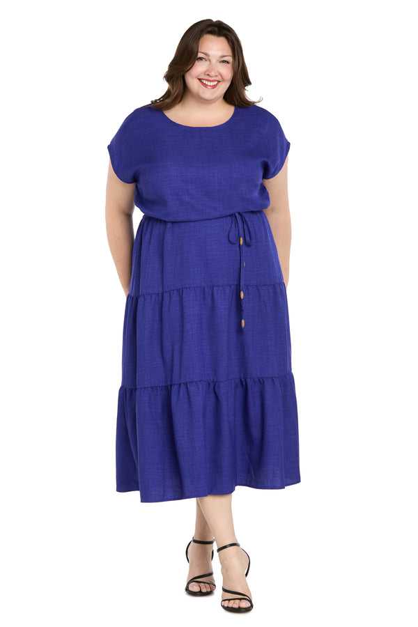 r&m richards Coastal Drift Linen Dress - Plus