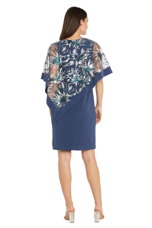 R&m Richards Denim Asymmetrical Poncho