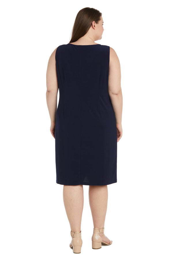 R&m Richards Elegant 3D Floral Jacket Dress - Plus