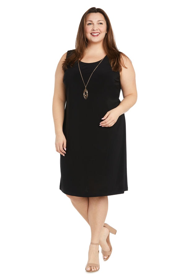 R&m Richards Embroidered Sequin Jacket Dress - Plus