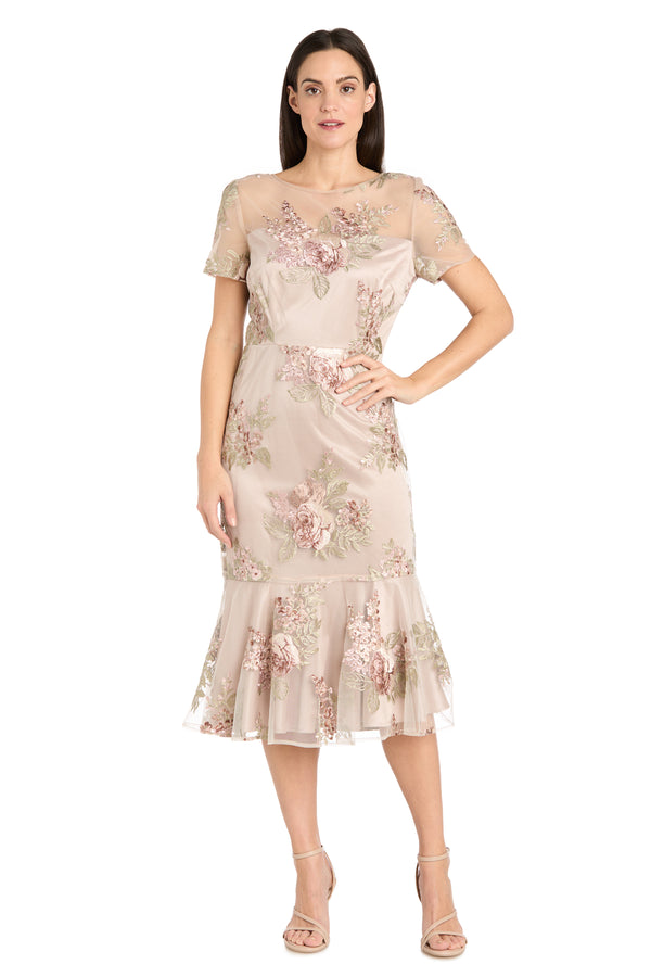 r&m richards Ethereal Elegance Midi Dress - Petite