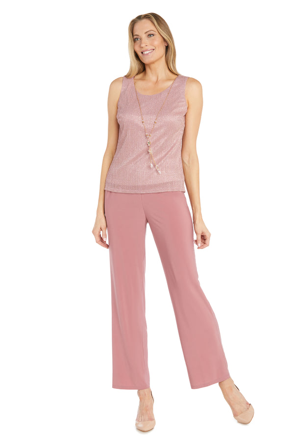 R&m Richards Festival Crinkle Duster Pant Set