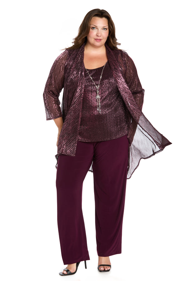r&m richards Festival Crinkle Duster Pant Set - Plus