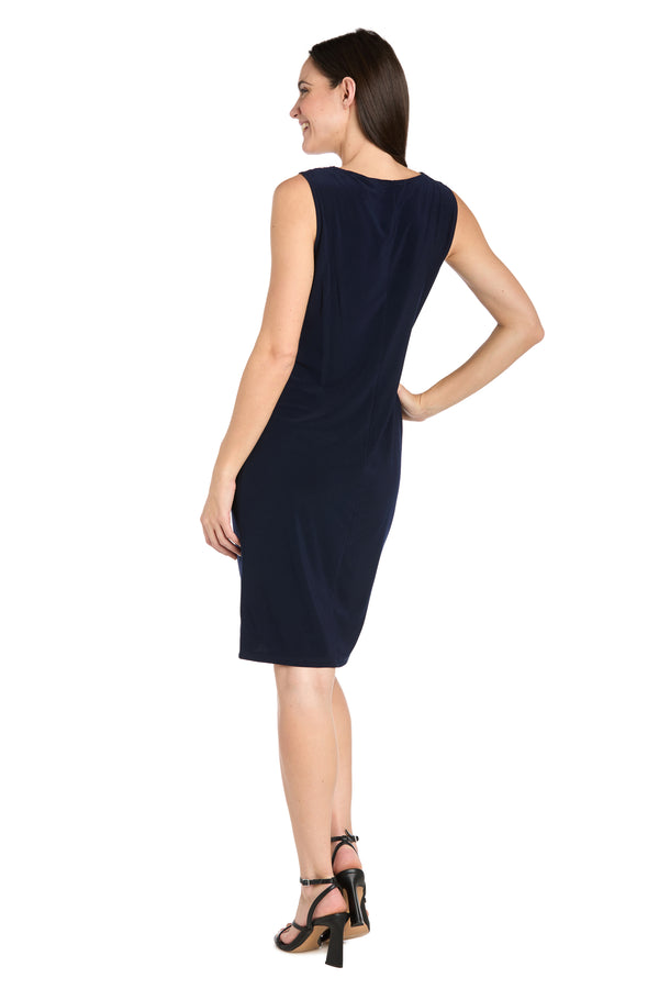 R&m Richards Geometric Printed Jacket Dress - Petite