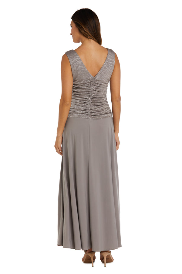 R&m Richards Glitter Bodice Evening Gown - Petite