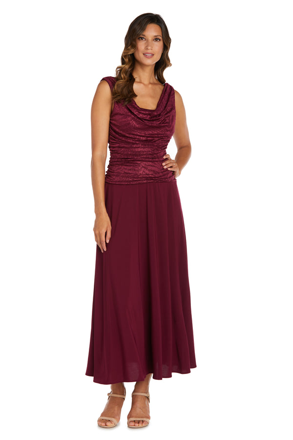 R&m Richards Glitter Bodice Evening Gown - Petite