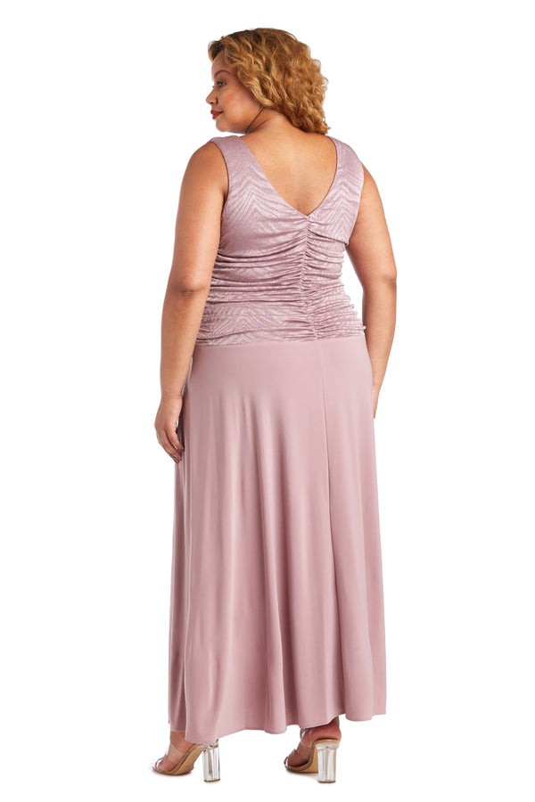 R&m Richards Glitter Bodice Evening Gown - Plus