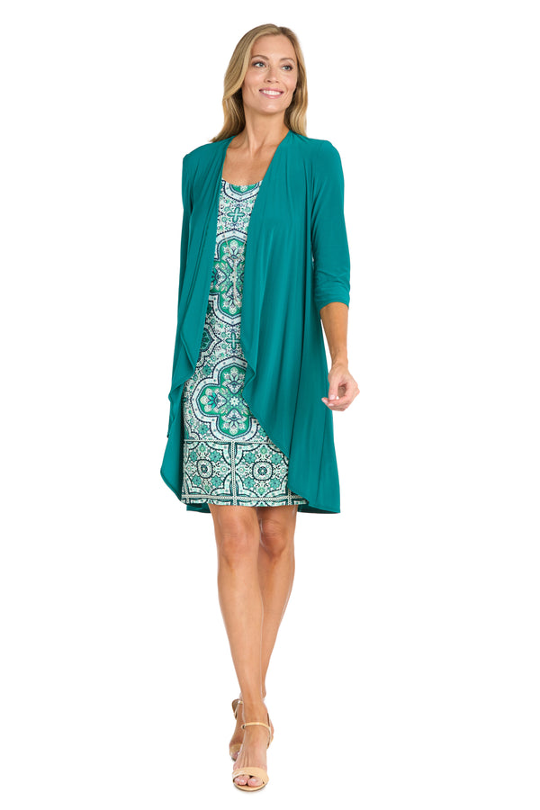 r&m richards Green Harmony Jacket Dress - Petite