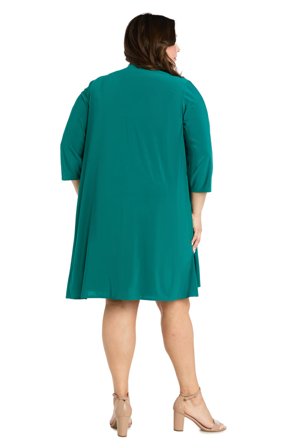 R&m Richards Green Harmony Jacket Dress - Plus