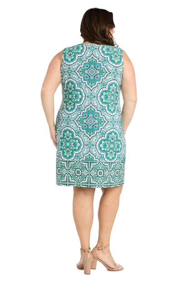 R&m Richards Green Harmony Jacket Dress - Plus