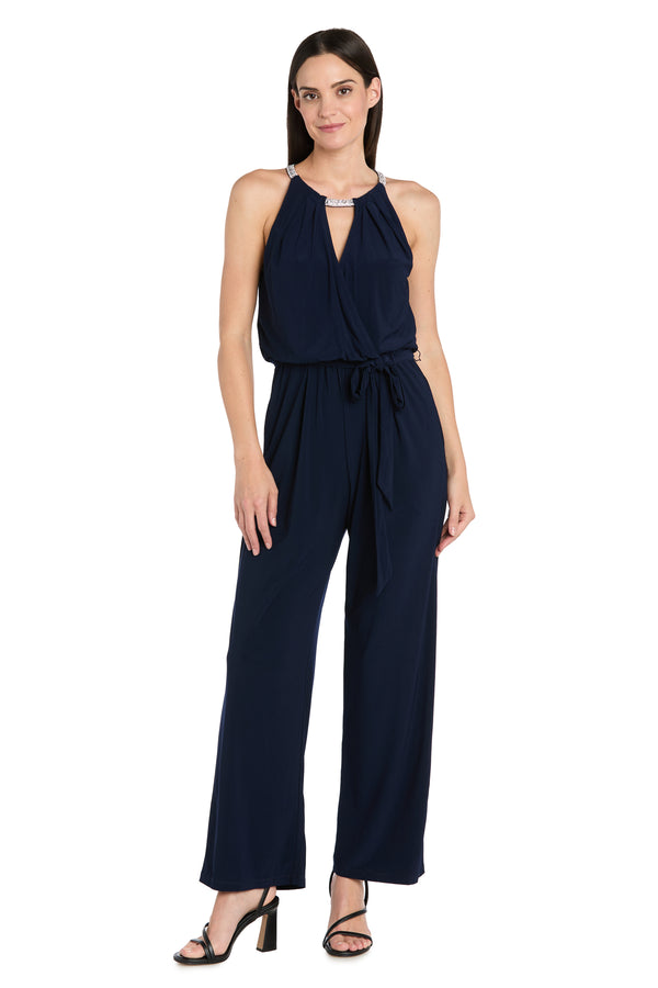r&m richards Halo Neckline Keyhole Jumpsuit