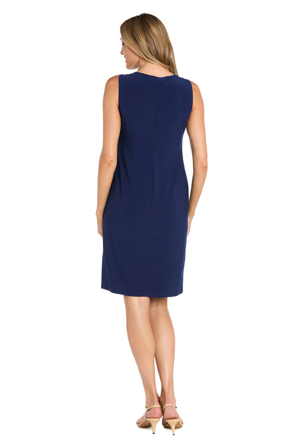 R&m Richards Illusion Sequin Jacket Dress