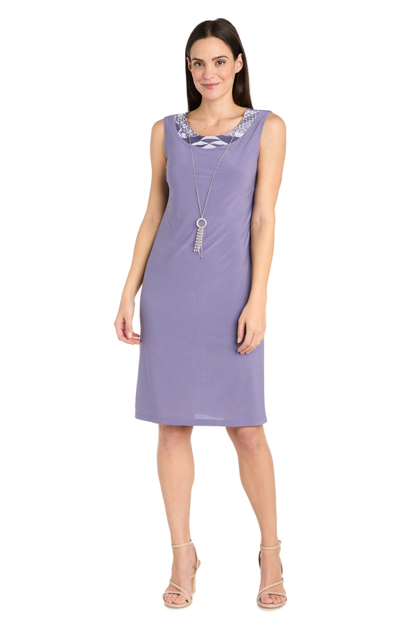 R&m Richards Lavender Daytime Jacket Dress - Petite