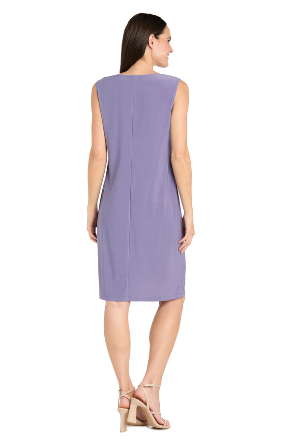 R&m Richards Lavender Daytime Jacket Dress - Petite