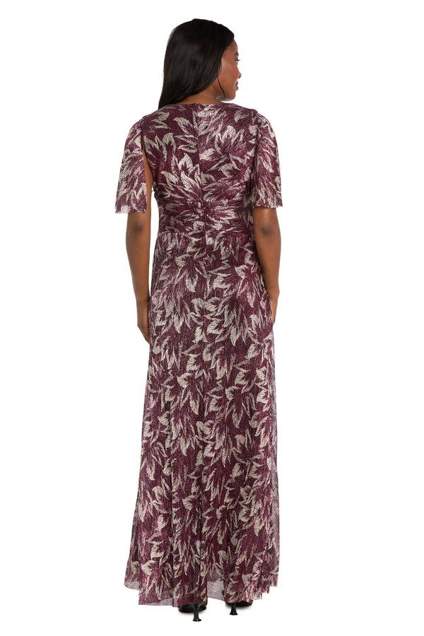 R&m Richards Metallic Maxi Dress