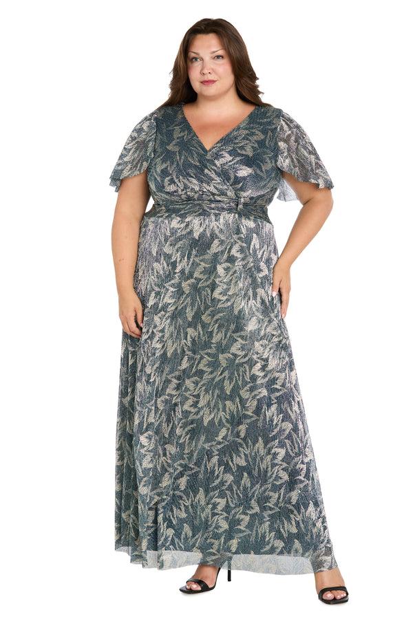 r&m richards Metallic Maxi Dress - Plus