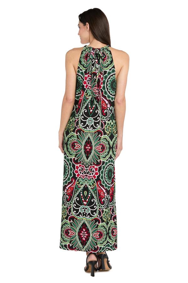 R&m Richards Mystic Flow Patterned Maxi Dress