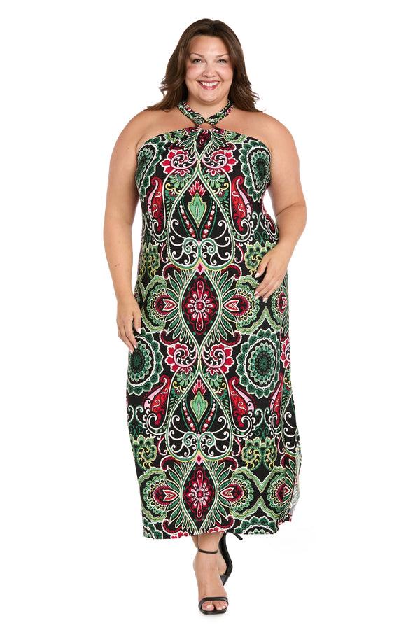r&m richards Mystic Flow Patterned Maxi Dress - Plus