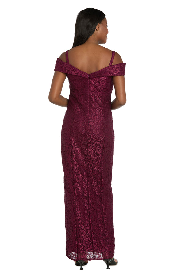 R&m Richards Off The Shoulder Evening Gown