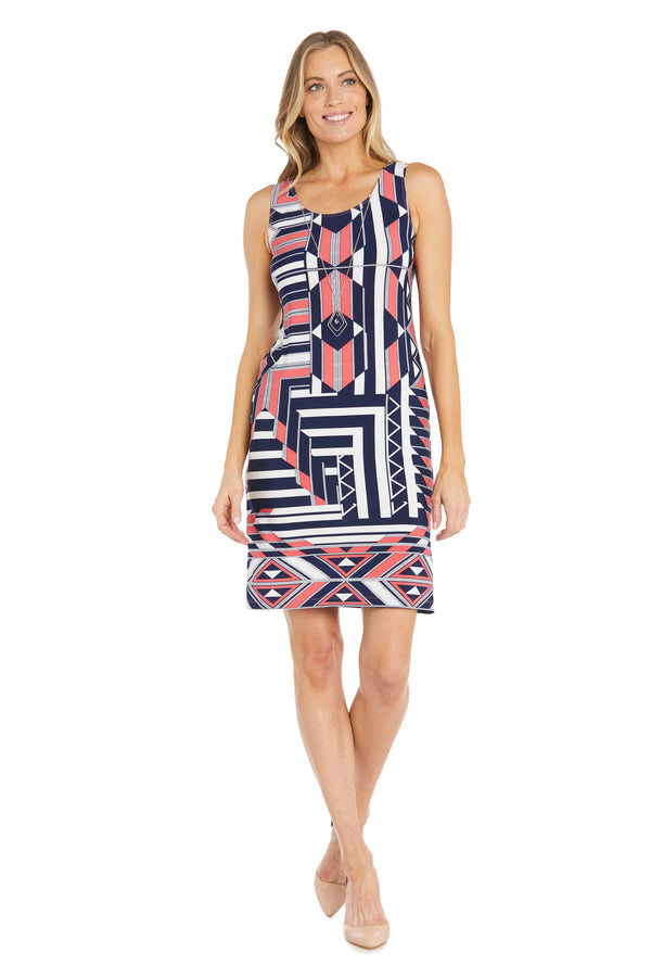 R&m Richards Puff Print Jacket Dress