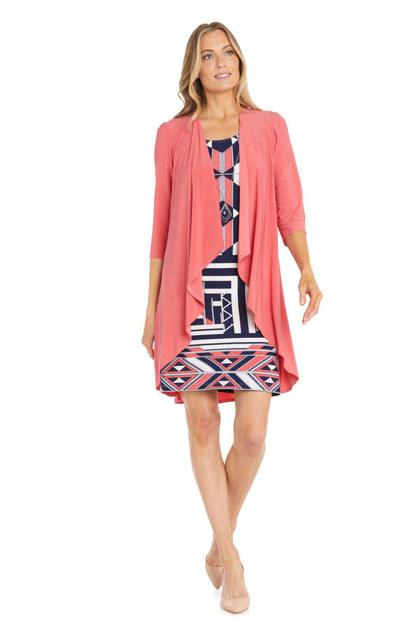 r&m richards Puff Print Jacket Dress